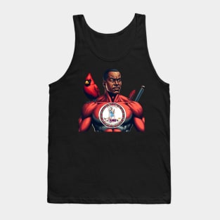 Richmond Virginia 1990s Gritty Black  Comic Book Superhero RVA Tank Top